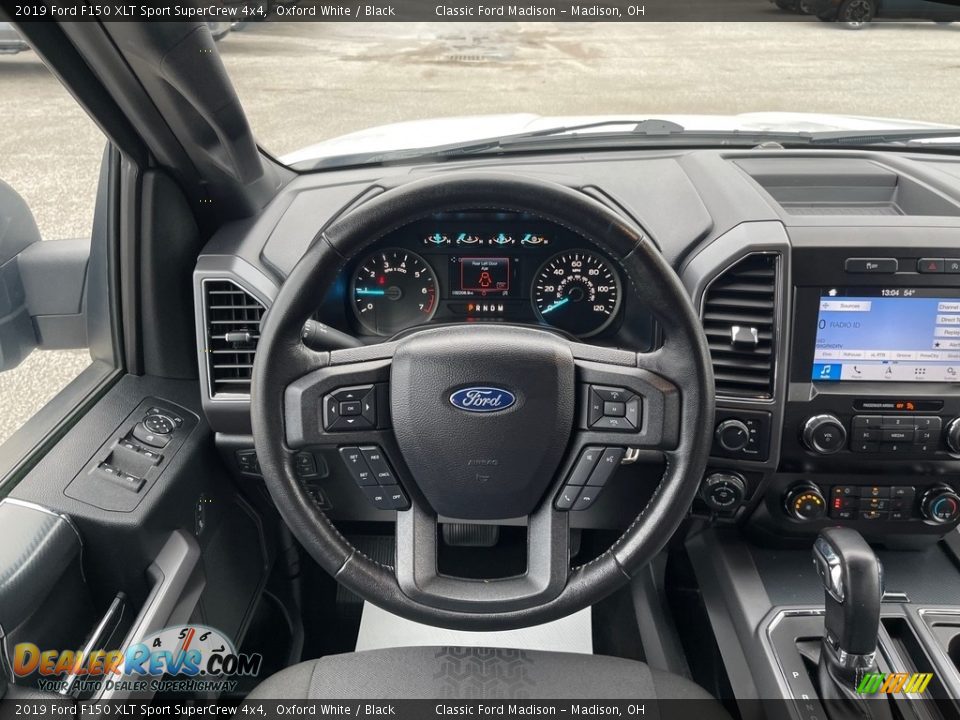 2019 Ford F150 XLT Sport SuperCrew 4x4 Oxford White / Black Photo #9