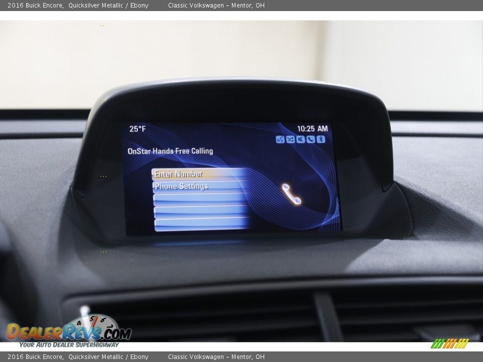 2016 Buick Encore Quicksilver Metallic / Ebony Photo #12