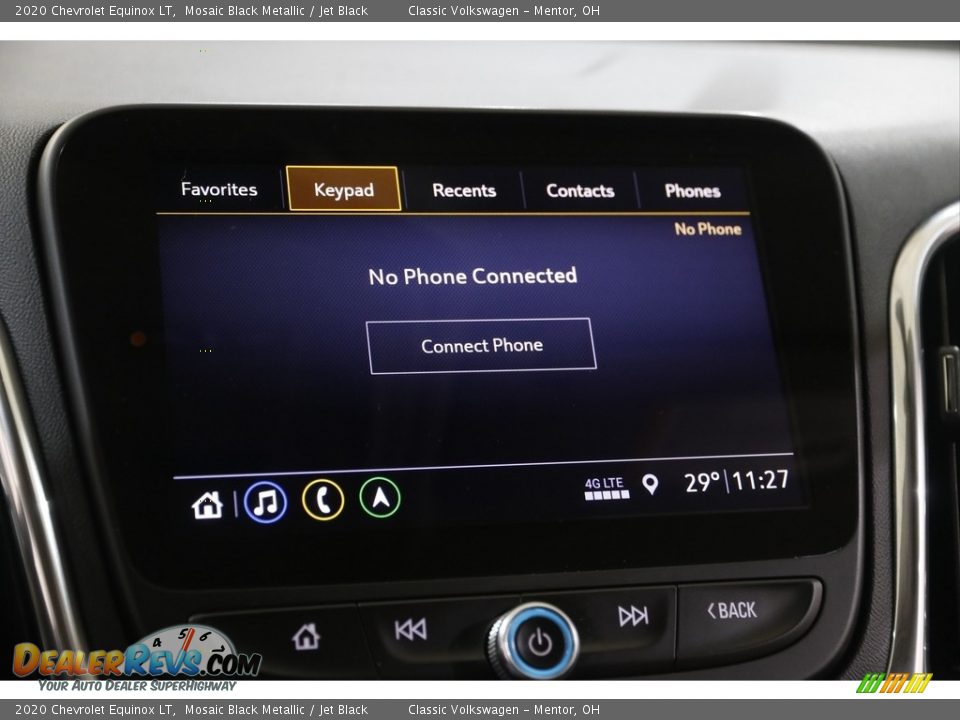 2020 Chevrolet Equinox LT Mosaic Black Metallic / Jet Black Photo #11