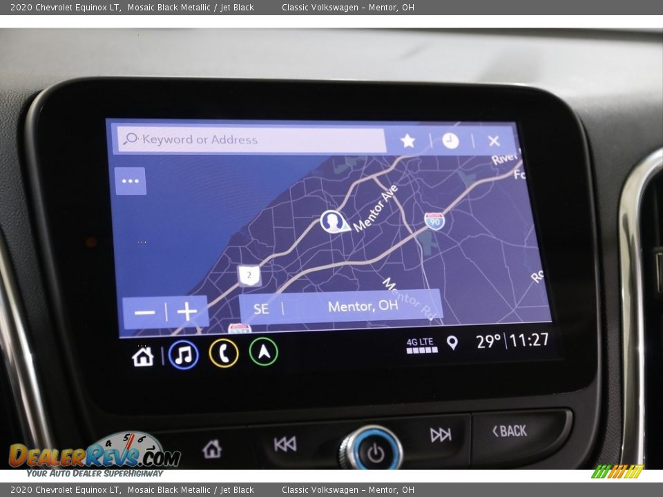 2020 Chevrolet Equinox LT Mosaic Black Metallic / Jet Black Photo #12