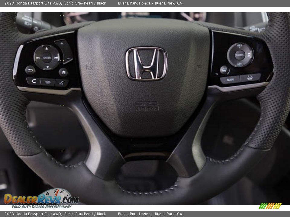 2023 Honda Passport Elite AWD Sonic Gray Pearl / Black Photo #19