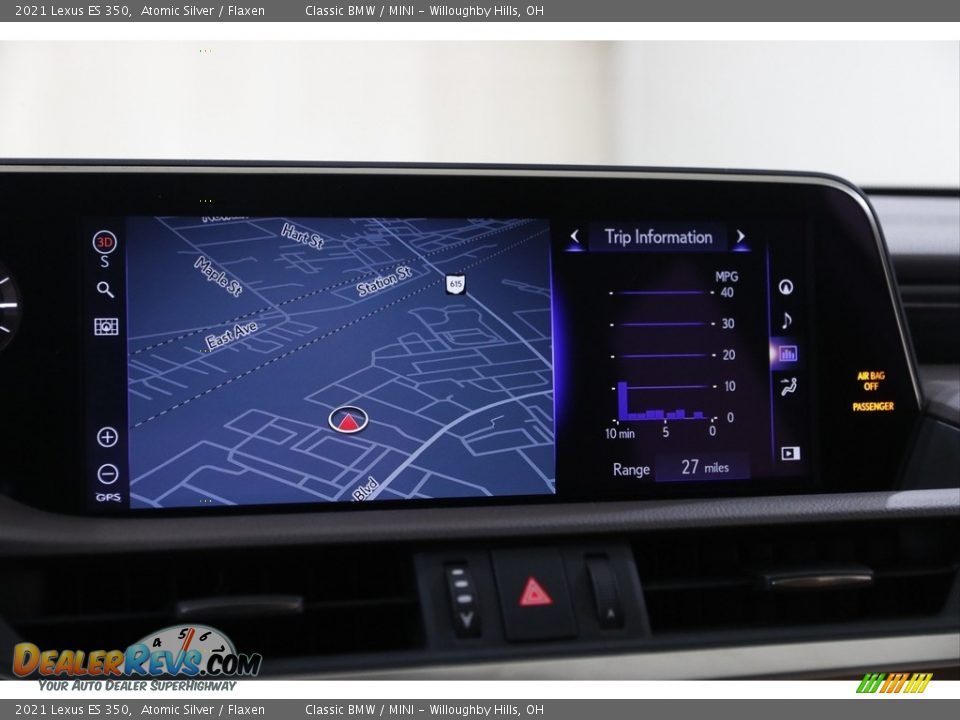 2021 Lexus ES 350 Atomic Silver / Flaxen Photo #12