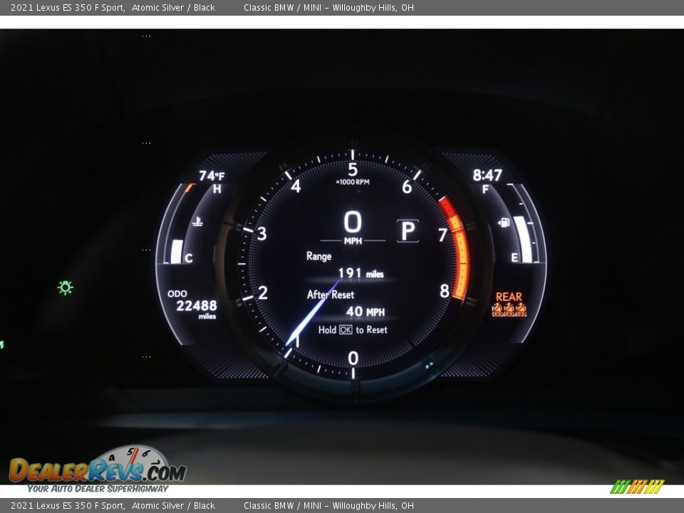 2021 Lexus ES 350 F Sport Gauges Photo #8