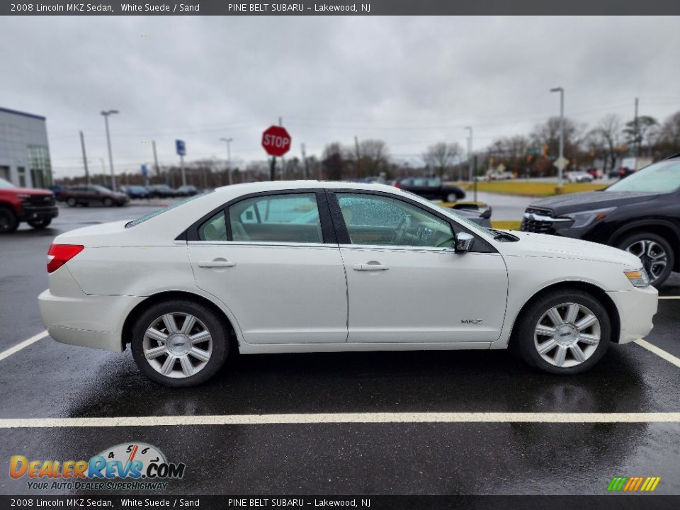 2008 Lincoln MKZ Sedan White Suede / Sand Photo #4