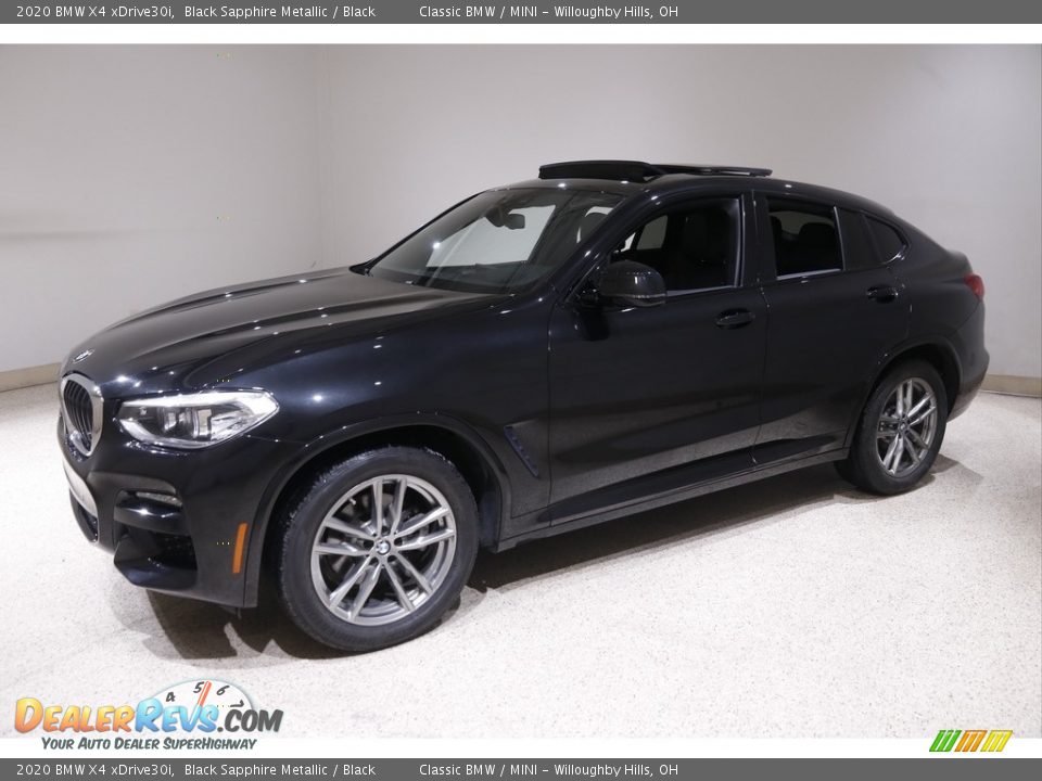 2020 BMW X4 xDrive30i Black Sapphire Metallic / Black Photo #3