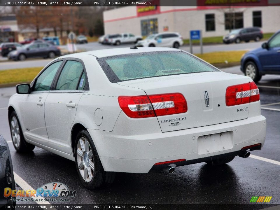 White Suede 2008 Lincoln MKZ Sedan Photo #7