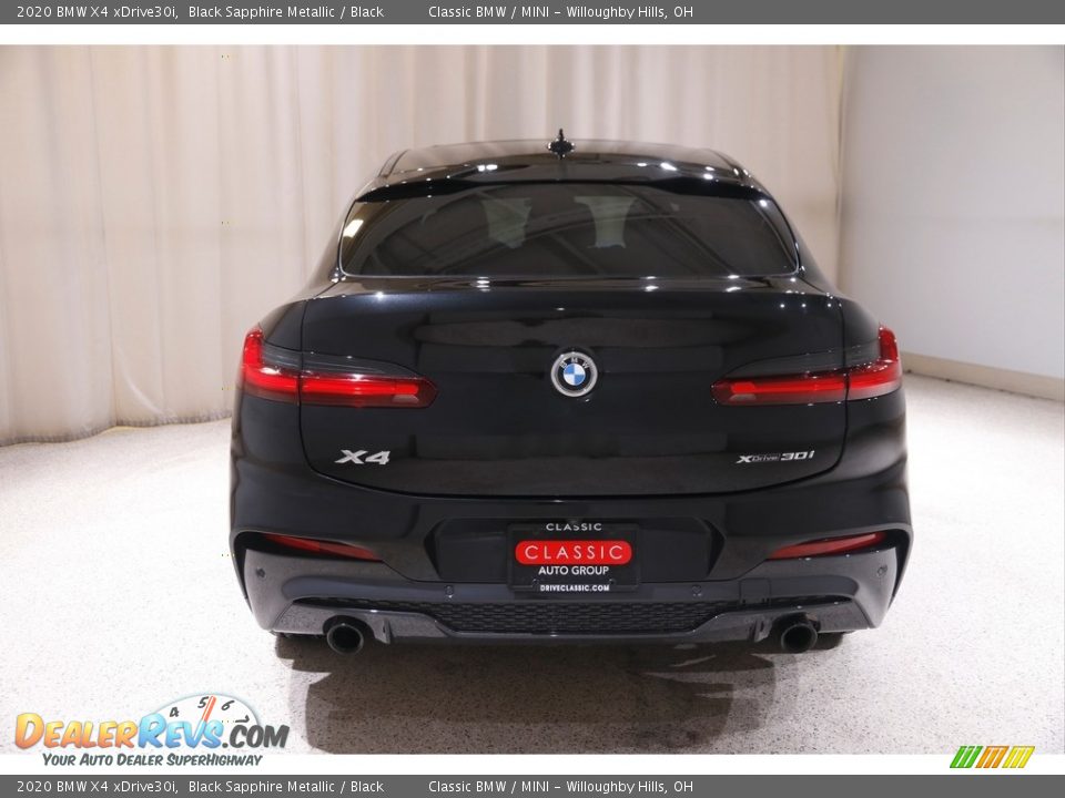 2020 BMW X4 xDrive30i Black Sapphire Metallic / Black Photo #21