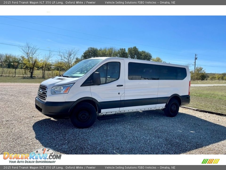 2015 Ford Transit Wagon XLT 350 LR Long Oxford White / Pewter Photo #2