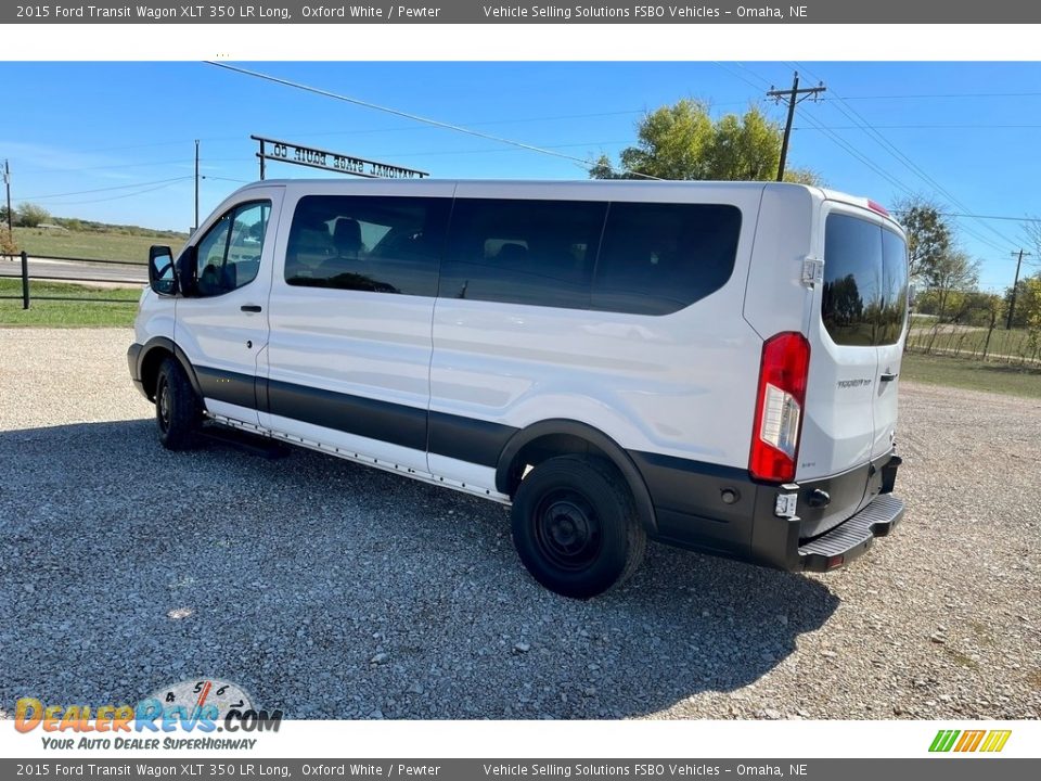 2015 Ford Transit Wagon XLT 350 LR Long Oxford White / Pewter Photo #6