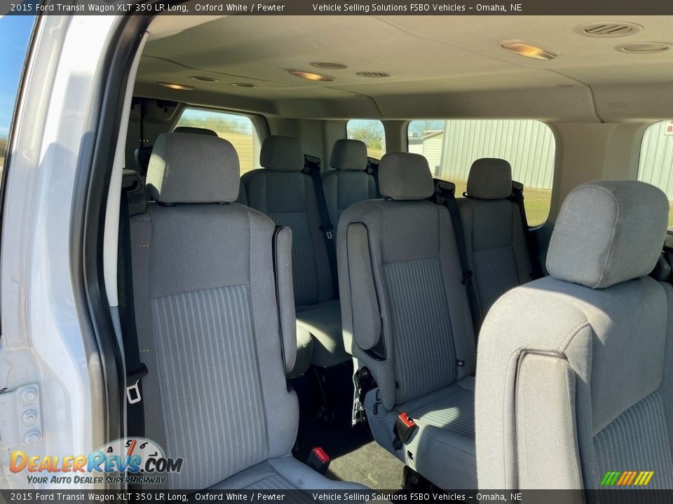 2015 Ford Transit Wagon XLT 350 LR Long Oxford White / Pewter Photo #13