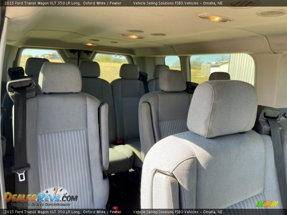 2015 Ford Transit Wagon XLT 350 LR Long Oxford White / Pewter Photo #14