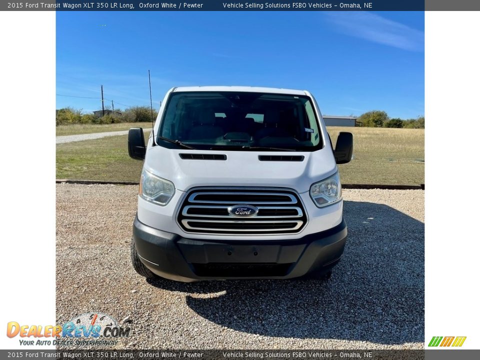 2015 Ford Transit Wagon XLT 350 LR Long Oxford White / Pewter Photo #16