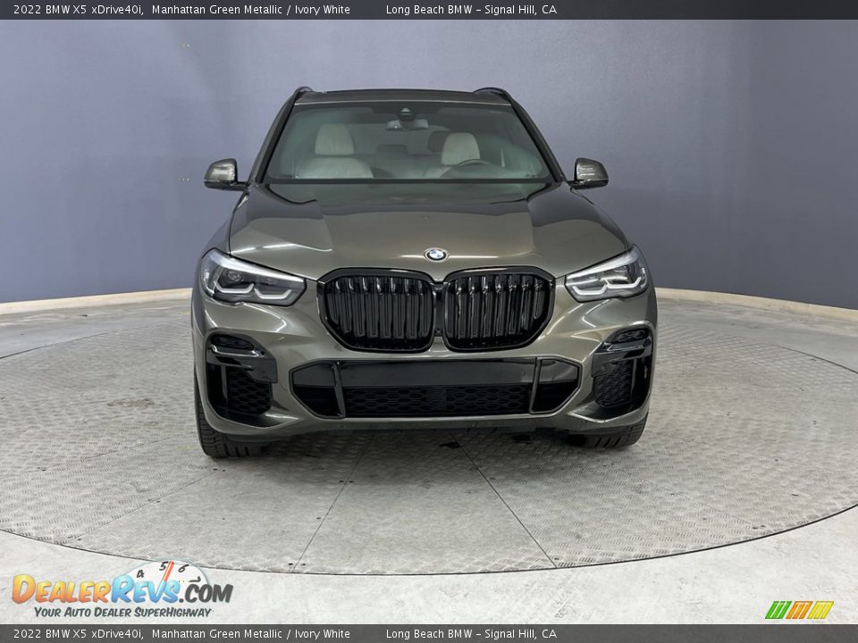 2022 BMW X5 xDrive40i Manhattan Green Metallic / Ivory White Photo #2