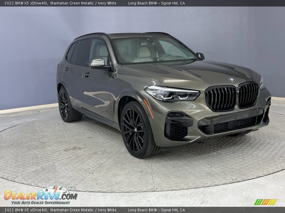 2022 BMW X5 xDrive40i Manhattan Green Metallic / Ivory White Photo #4