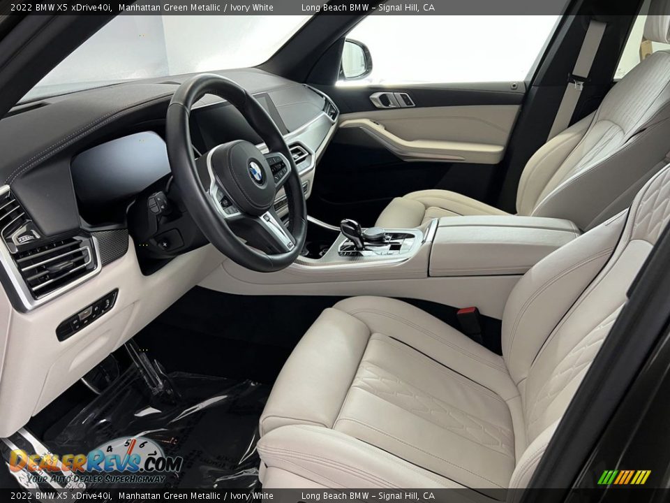 Ivory White Interior - 2022 BMW X5 xDrive40i Photo #20