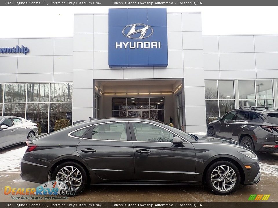 2023 Hyundai Sonata SEL Portofino Gray / Medium Gray Photo #1