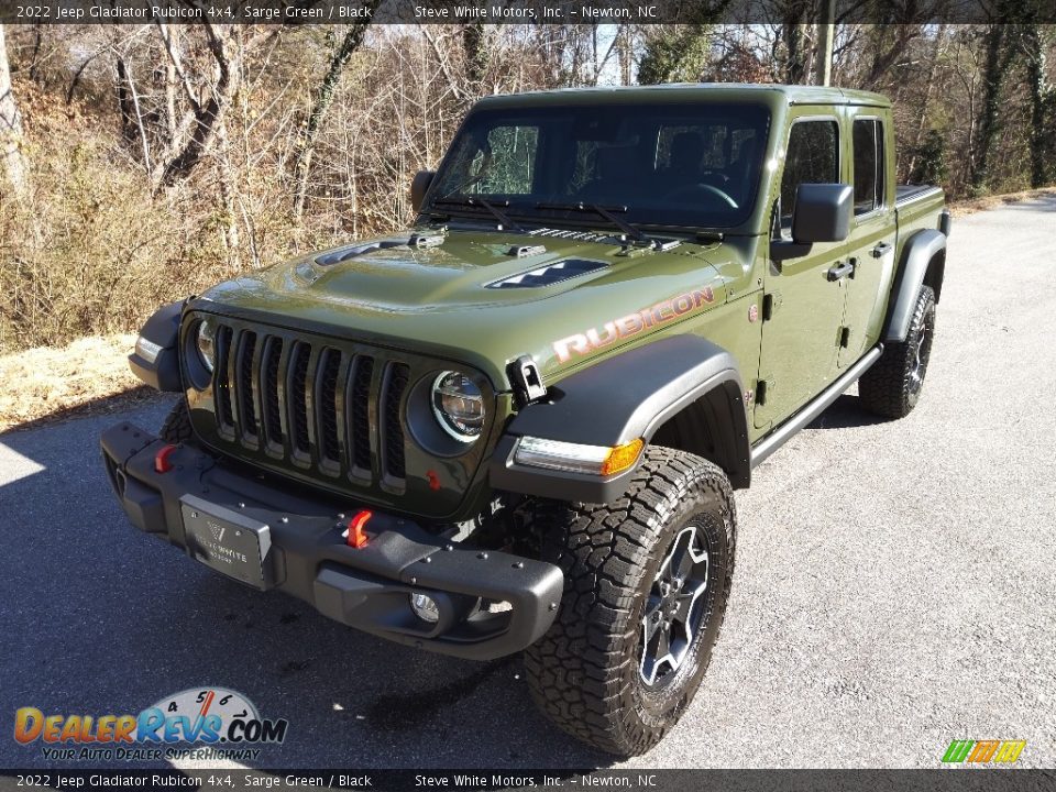 2022 Jeep Gladiator Rubicon 4x4 Sarge Green / Black Photo #2