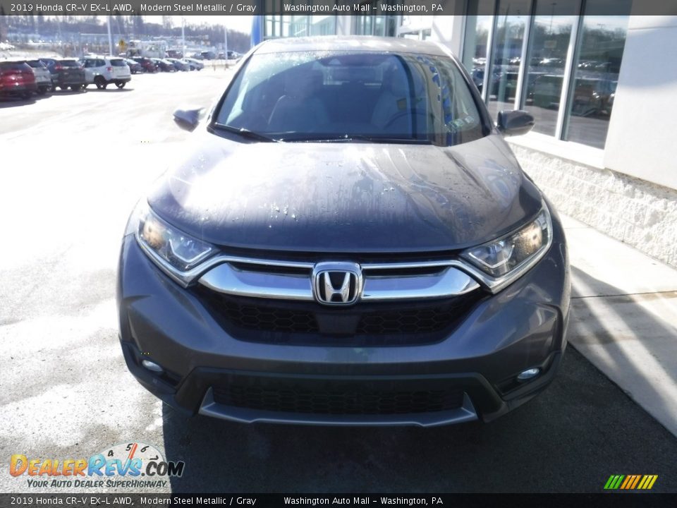 2019 Honda CR-V EX-L AWD Modern Steel Metallic / Gray Photo #5