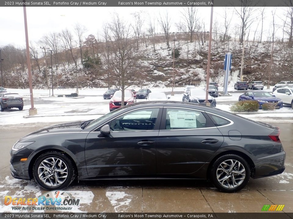 2023 Hyundai Sonata SEL Portofino Gray / Medium Gray Photo #5