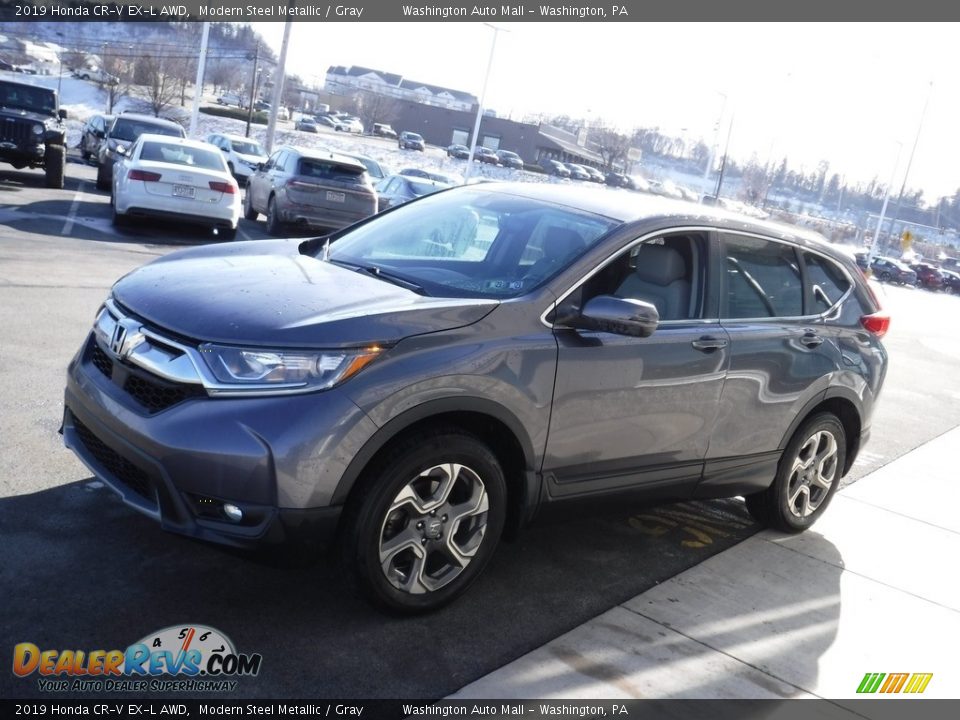 2019 Honda CR-V EX-L AWD Modern Steel Metallic / Gray Photo #6