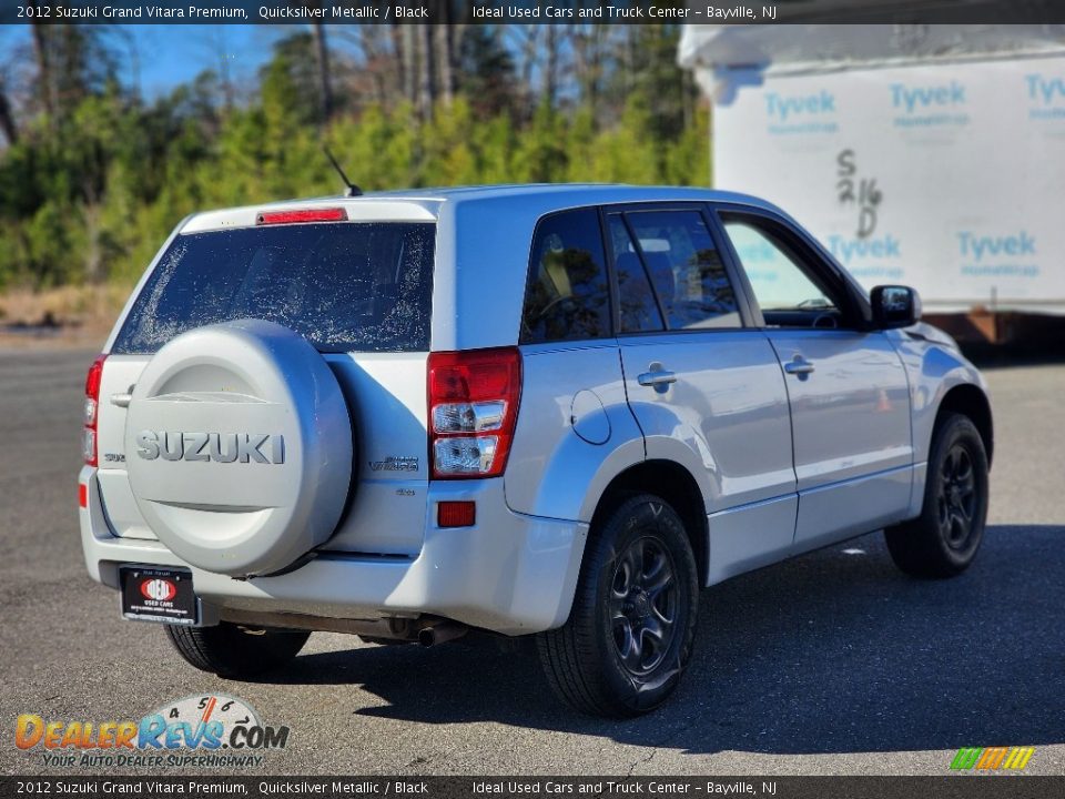 2012 Suzuki Grand Vitara Premium Quicksilver Metallic / Black Photo #7