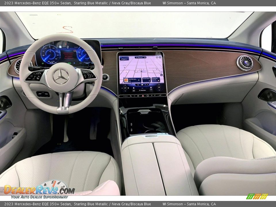 Neva Gray/Biscaya Blue Interior - 2023 Mercedes-Benz EQE 350+ Sedan Photo #6