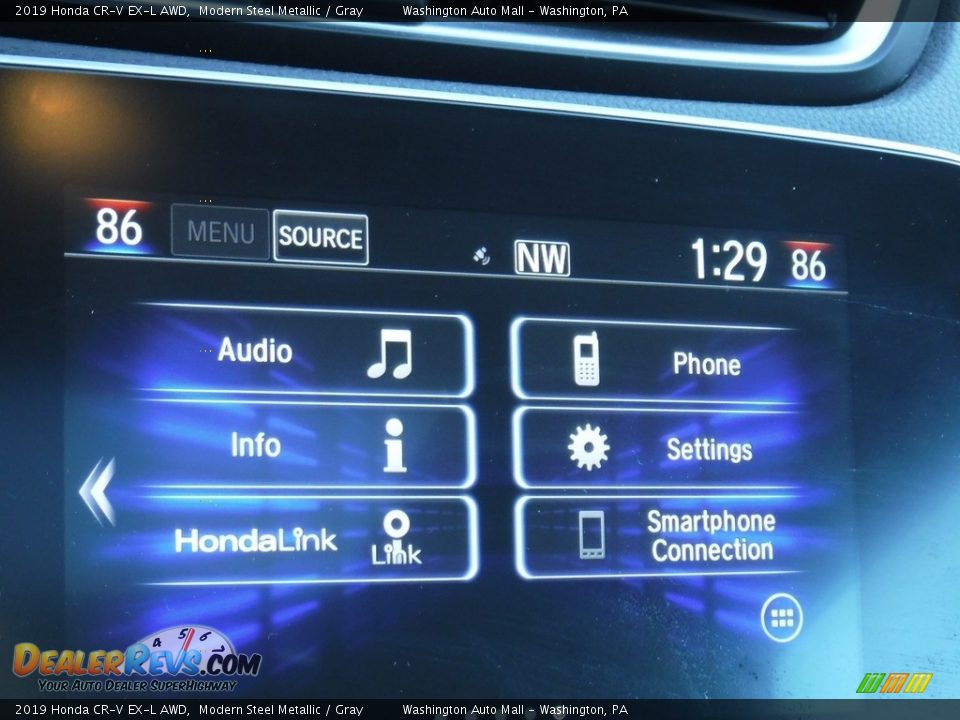 2019 Honda CR-V EX-L AWD Modern Steel Metallic / Gray Photo #18