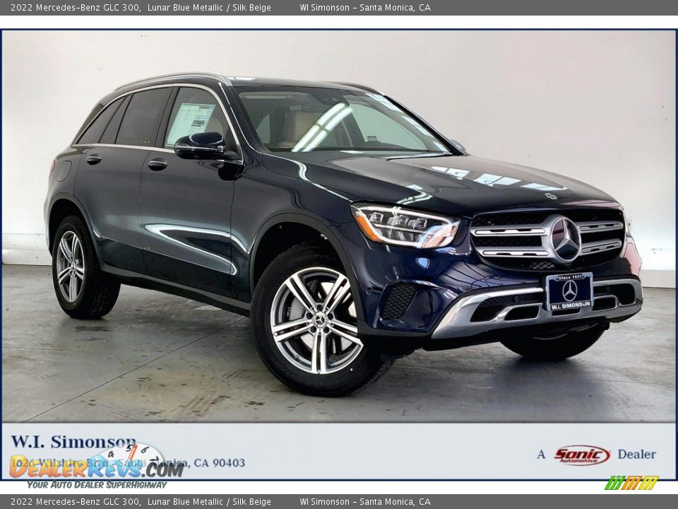 2022 Mercedes-Benz GLC 300 Lunar Blue Metallic / Silk Beige Photo #1