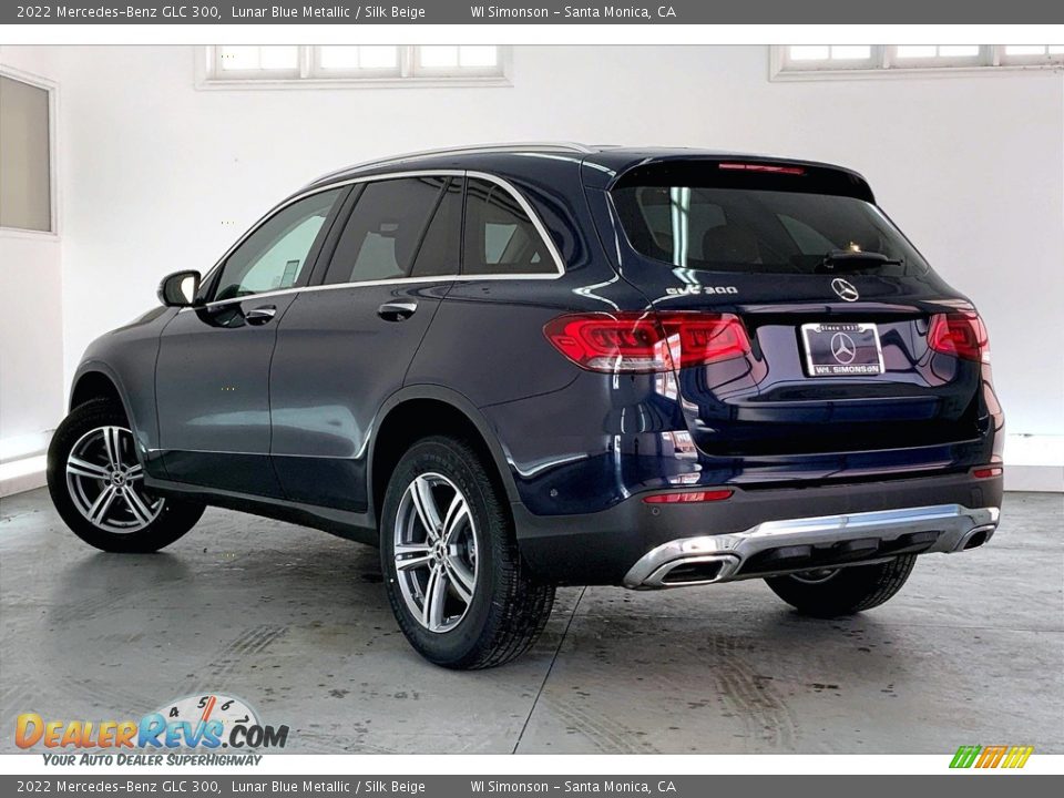 2022 Mercedes-Benz GLC 300 Lunar Blue Metallic / Silk Beige Photo #2