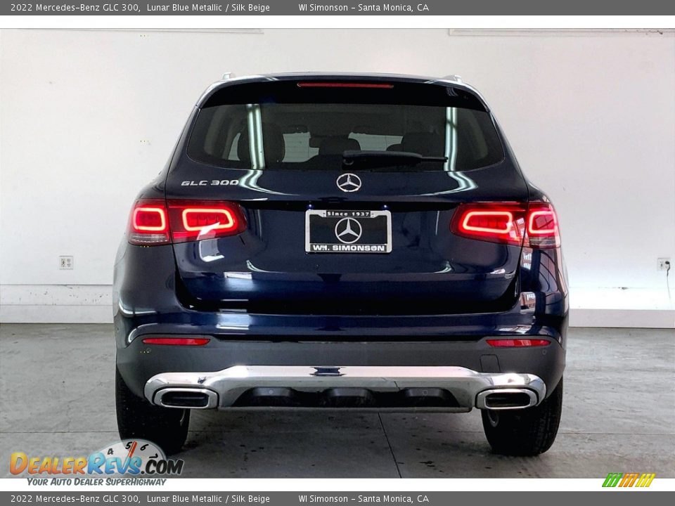 2022 Mercedes-Benz GLC 300 Lunar Blue Metallic / Silk Beige Photo #3