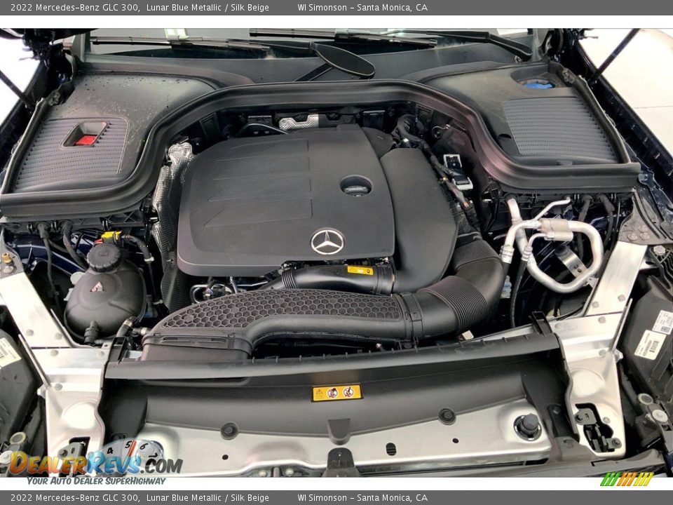 2022 Mercedes-Benz GLC 300 Lunar Blue Metallic / Silk Beige Photo #9