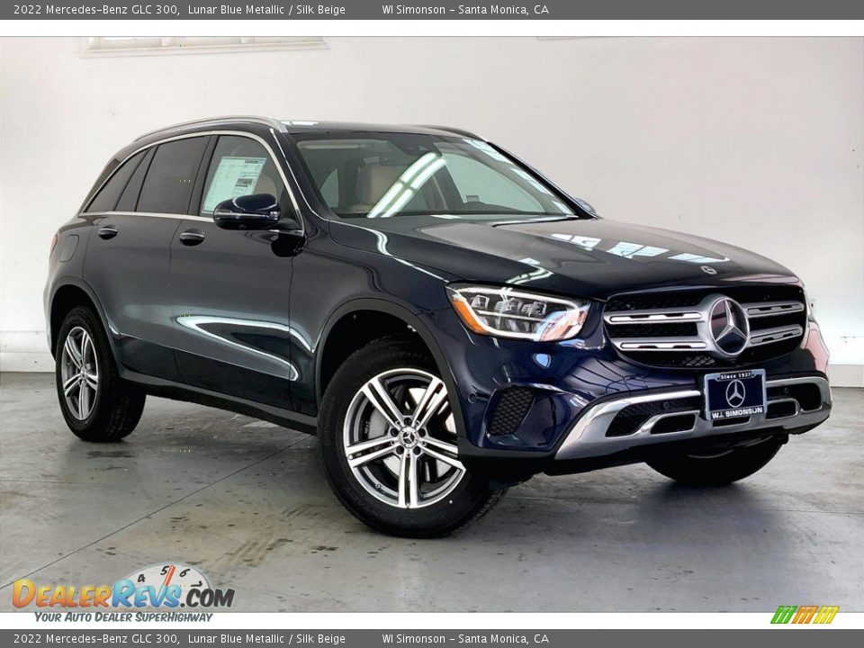 2022 Mercedes-Benz GLC 300 Lunar Blue Metallic / Silk Beige Photo #12