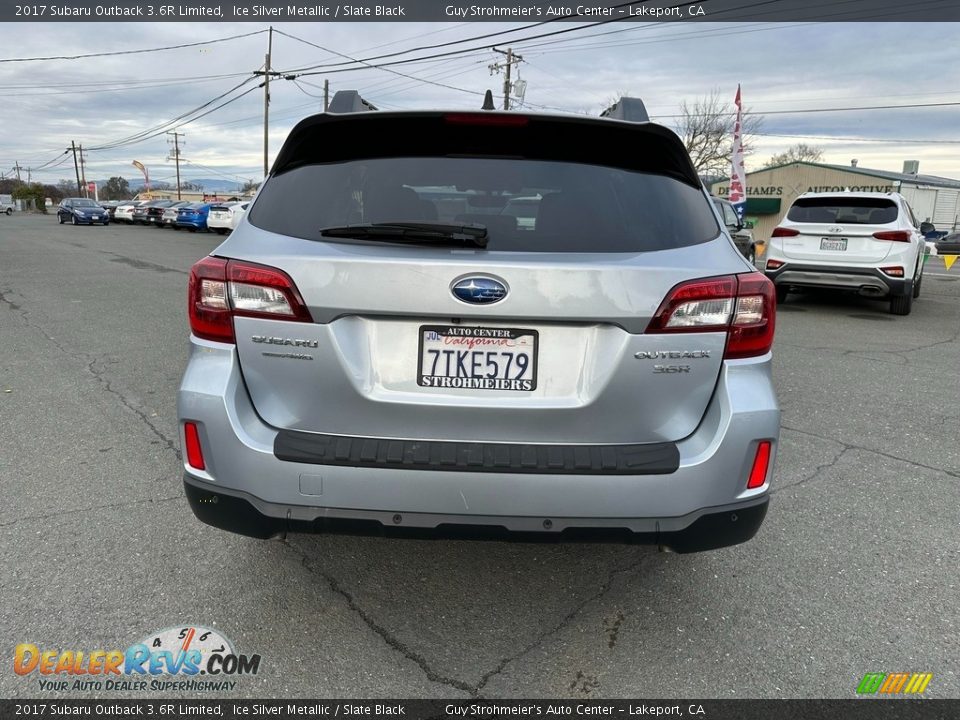 2017 Subaru Outback 3.6R Limited Ice Silver Metallic / Slate Black Photo #5