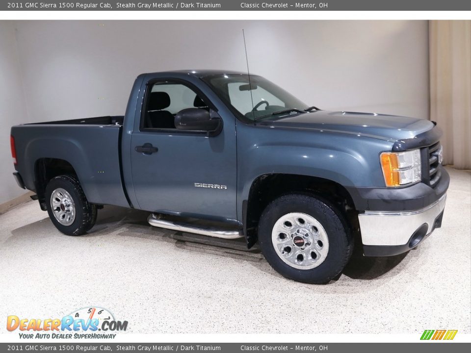 2011 GMC Sierra 1500 Regular Cab Stealth Gray Metallic / Dark Titanium Photo #1