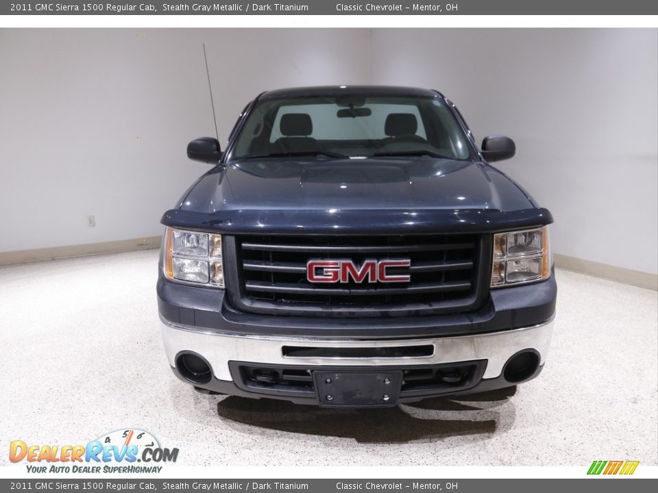 2011 GMC Sierra 1500 Regular Cab Stealth Gray Metallic / Dark Titanium Photo #2