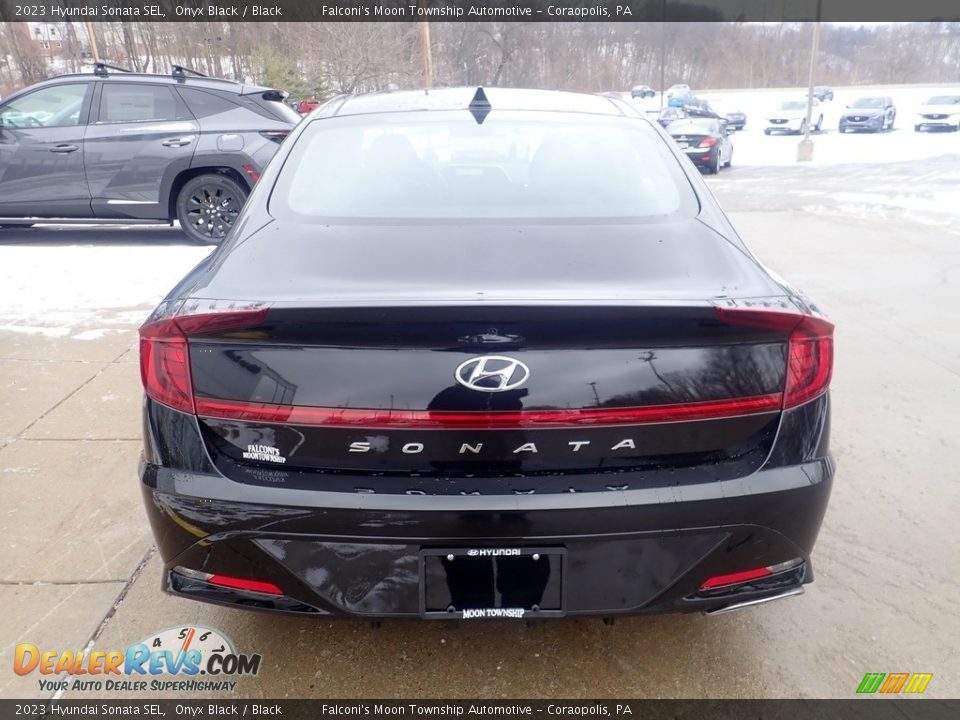 2023 Hyundai Sonata SEL Onyx Black / Black Photo #3