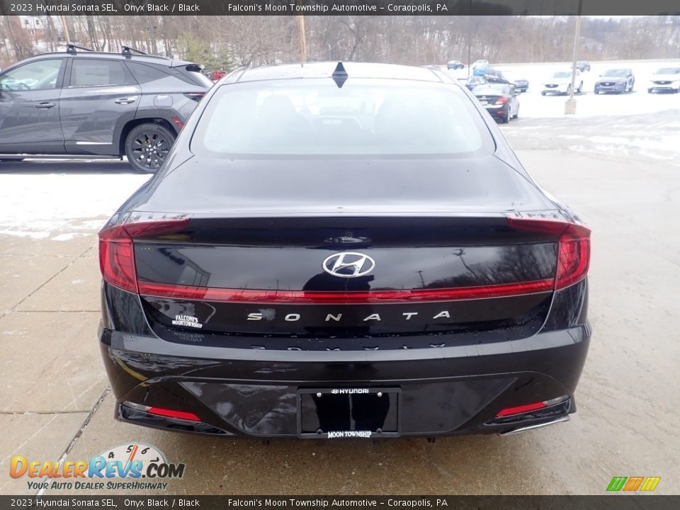 2023 Hyundai Sonata SEL Onyx Black / Black Photo #3