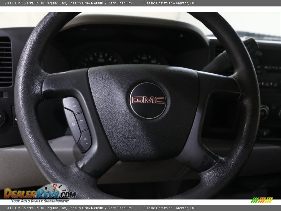 2011 GMC Sierra 1500 Regular Cab Stealth Gray Metallic / Dark Titanium Photo #7