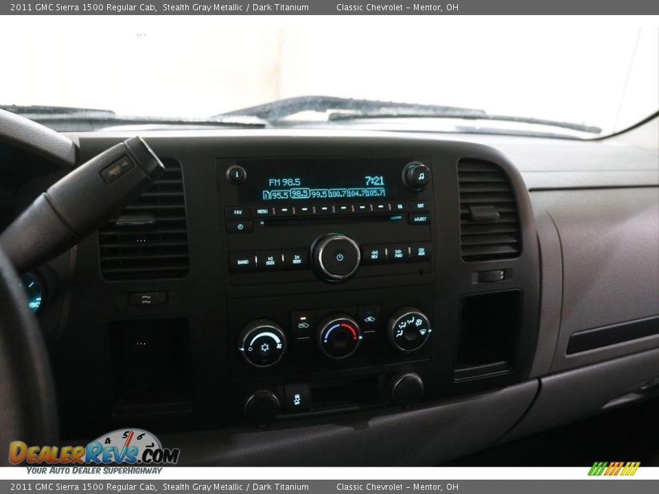 2011 GMC Sierra 1500 Regular Cab Stealth Gray Metallic / Dark Titanium Photo #9