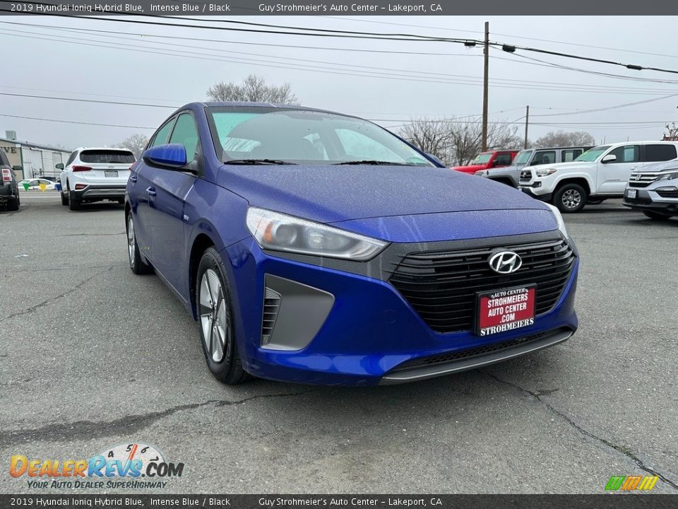 2019 Hyundai Ioniq Hybrid Blue Intense Blue / Black Photo #1