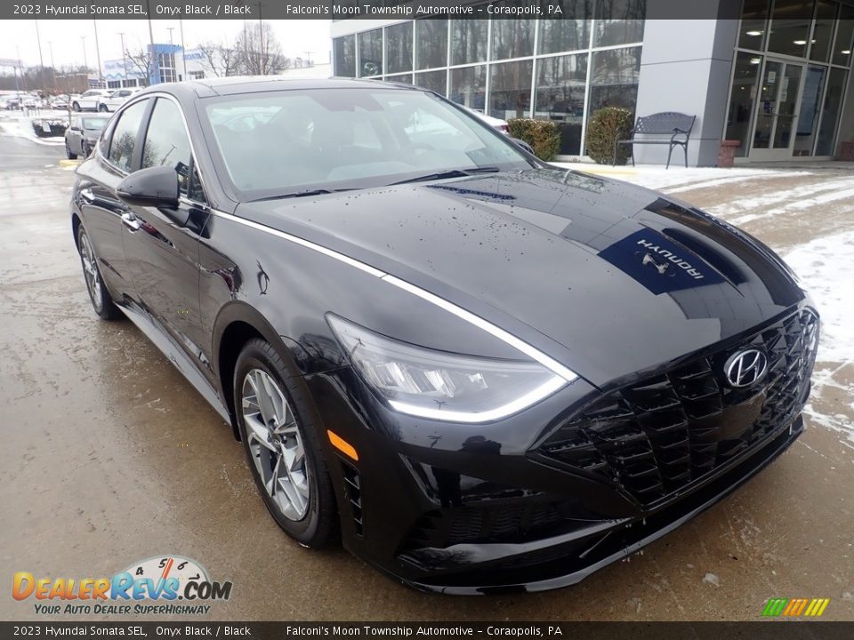 2023 Hyundai Sonata SEL Onyx Black / Black Photo #8