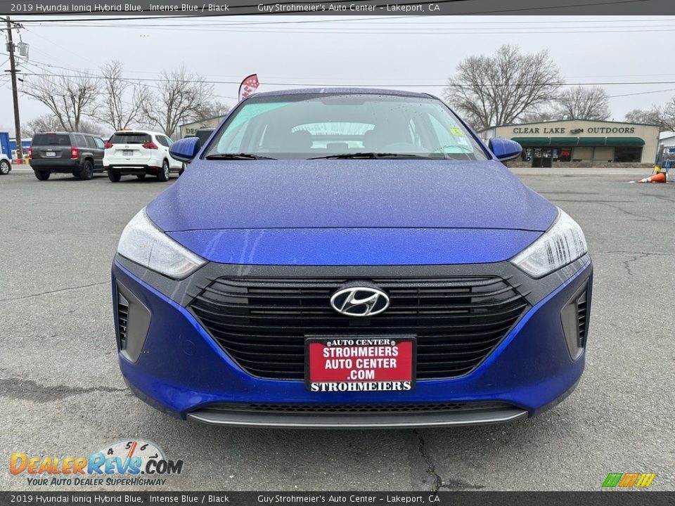 2019 Hyundai Ioniq Hybrid Blue Intense Blue / Black Photo #2