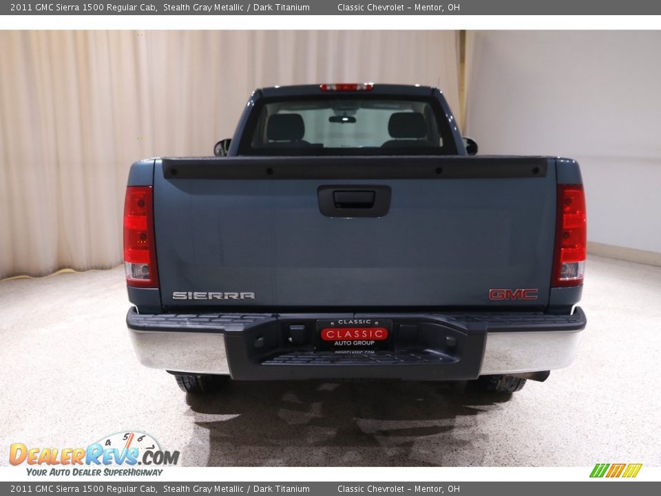 2011 GMC Sierra 1500 Regular Cab Stealth Gray Metallic / Dark Titanium Photo #12