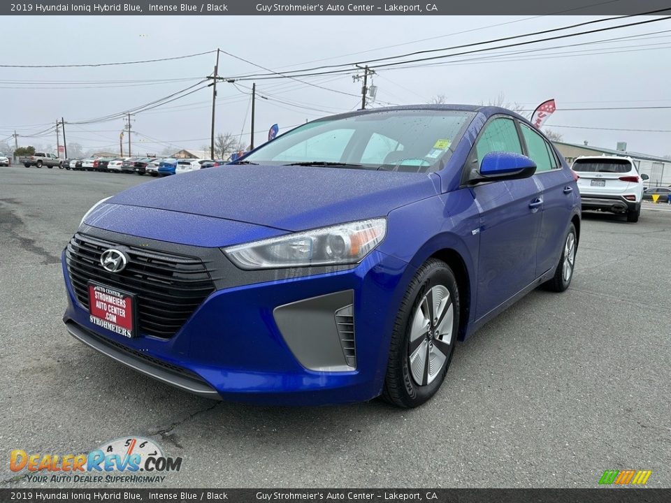 2019 Hyundai Ioniq Hybrid Blue Intense Blue / Black Photo #3