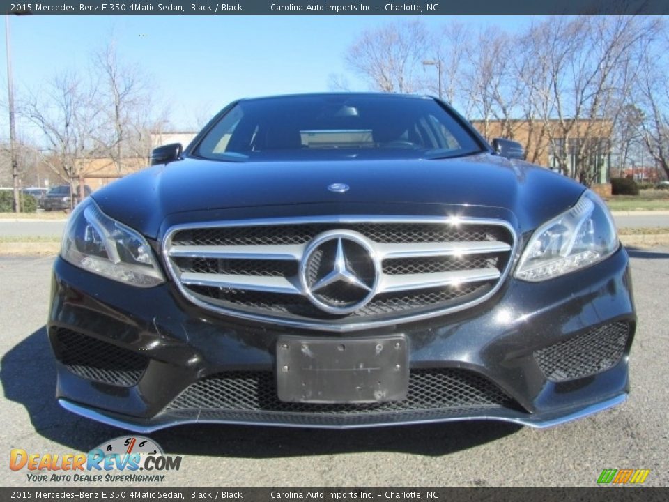 2015 Mercedes-Benz E 350 4Matic Sedan Black / Black Photo #4