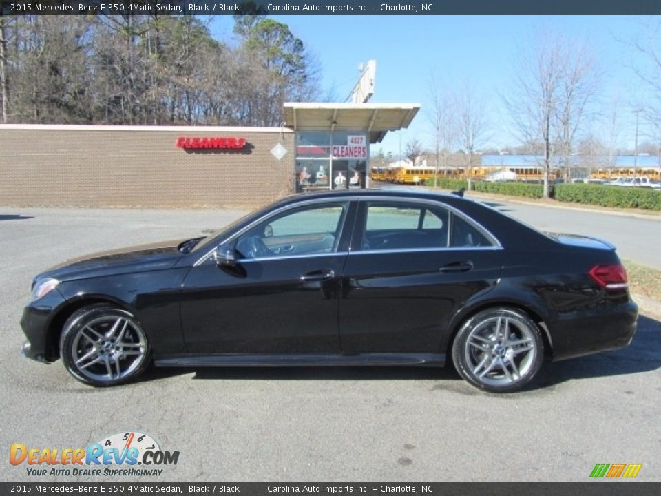 2015 Mercedes-Benz E 350 4Matic Sedan Black / Black Photo #7