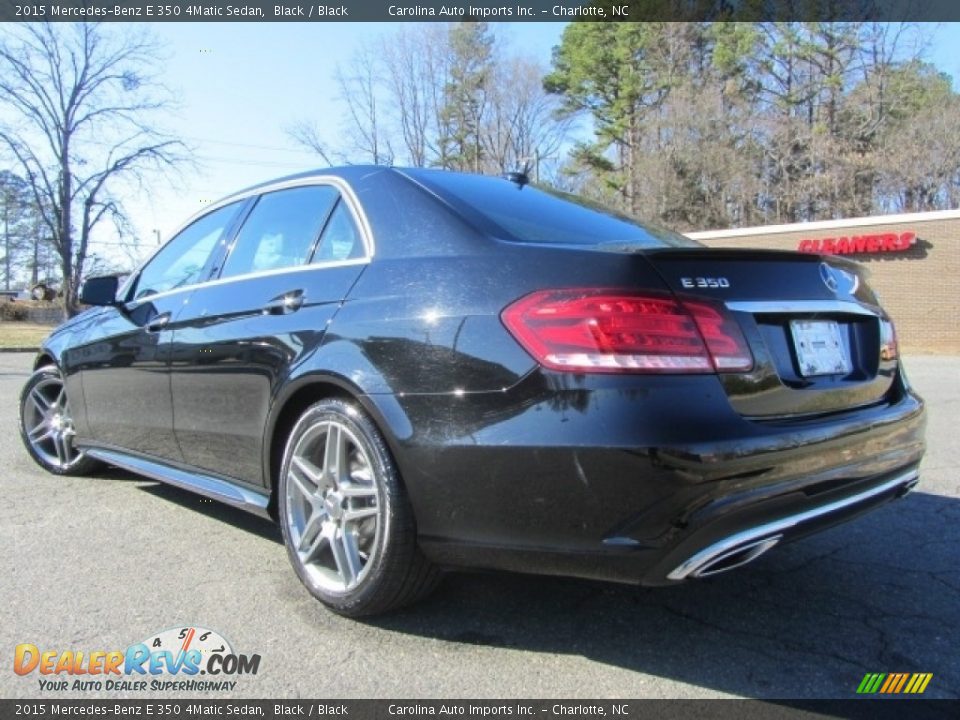 2015 Mercedes-Benz E 350 4Matic Sedan Black / Black Photo #8