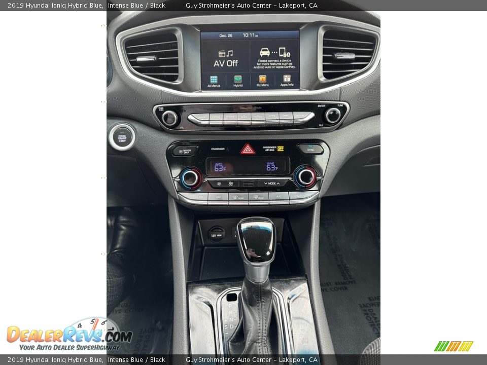 2019 Hyundai Ioniq Hybrid Blue Intense Blue / Black Photo #8