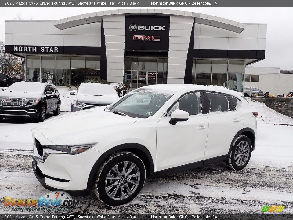 2021 Mazda CX-5 Grand Touring AWD Snowflake White Pearl Mica / Black Photo #1