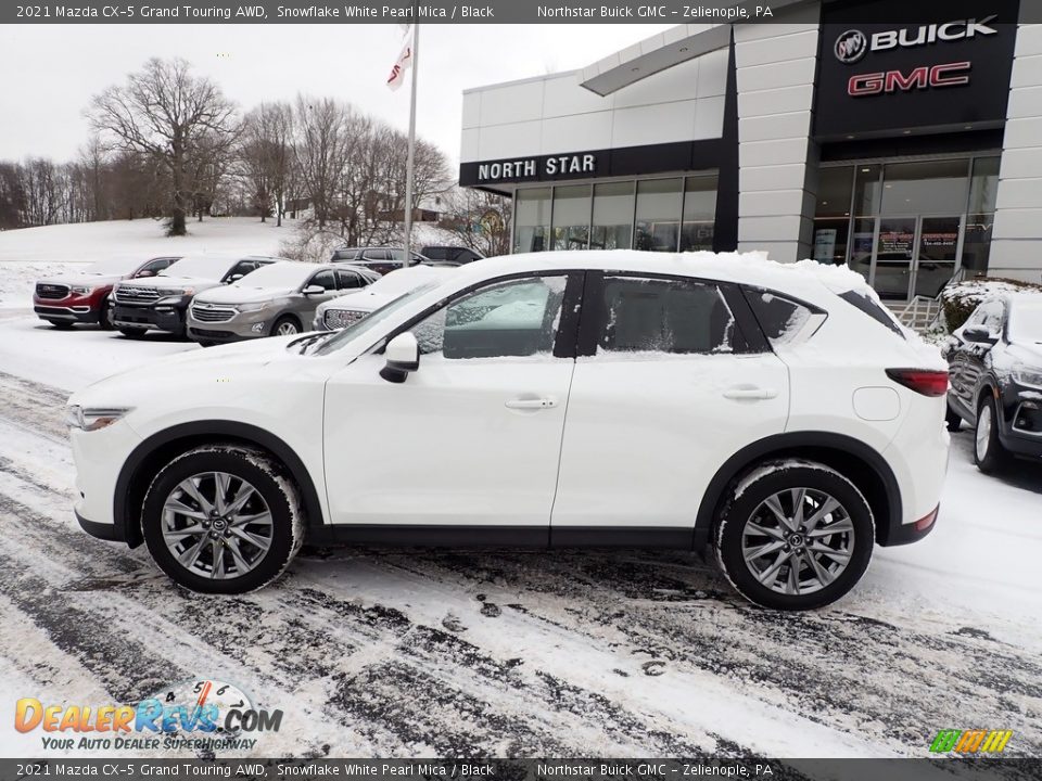 2021 Mazda CX-5 Grand Touring AWD Snowflake White Pearl Mica / Black Photo #2